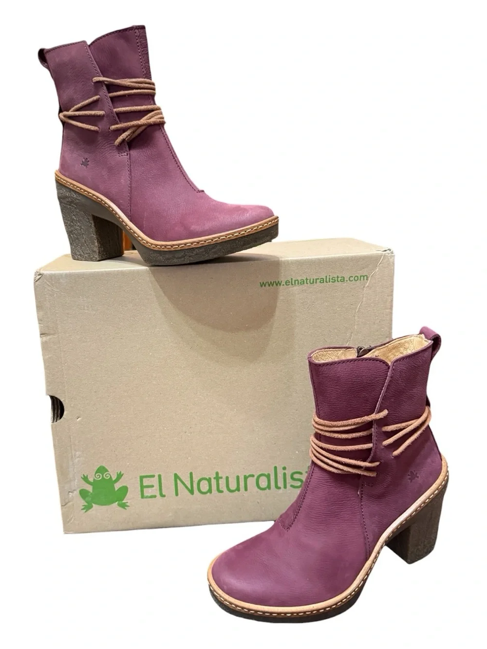 El Naturalista Haya Pleasant Rioja Leather Ankle Boots EU 36 US 5 NIB